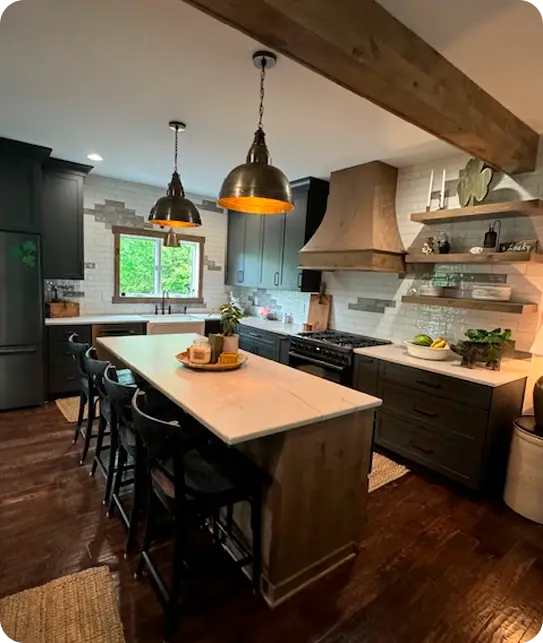 Photo of completed kitchen remodeling project in Pittsburgh, PA