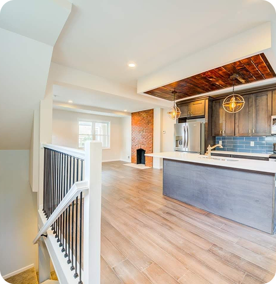 Photo of completed home remodeling project (kitchen) by Stetor Remodeling