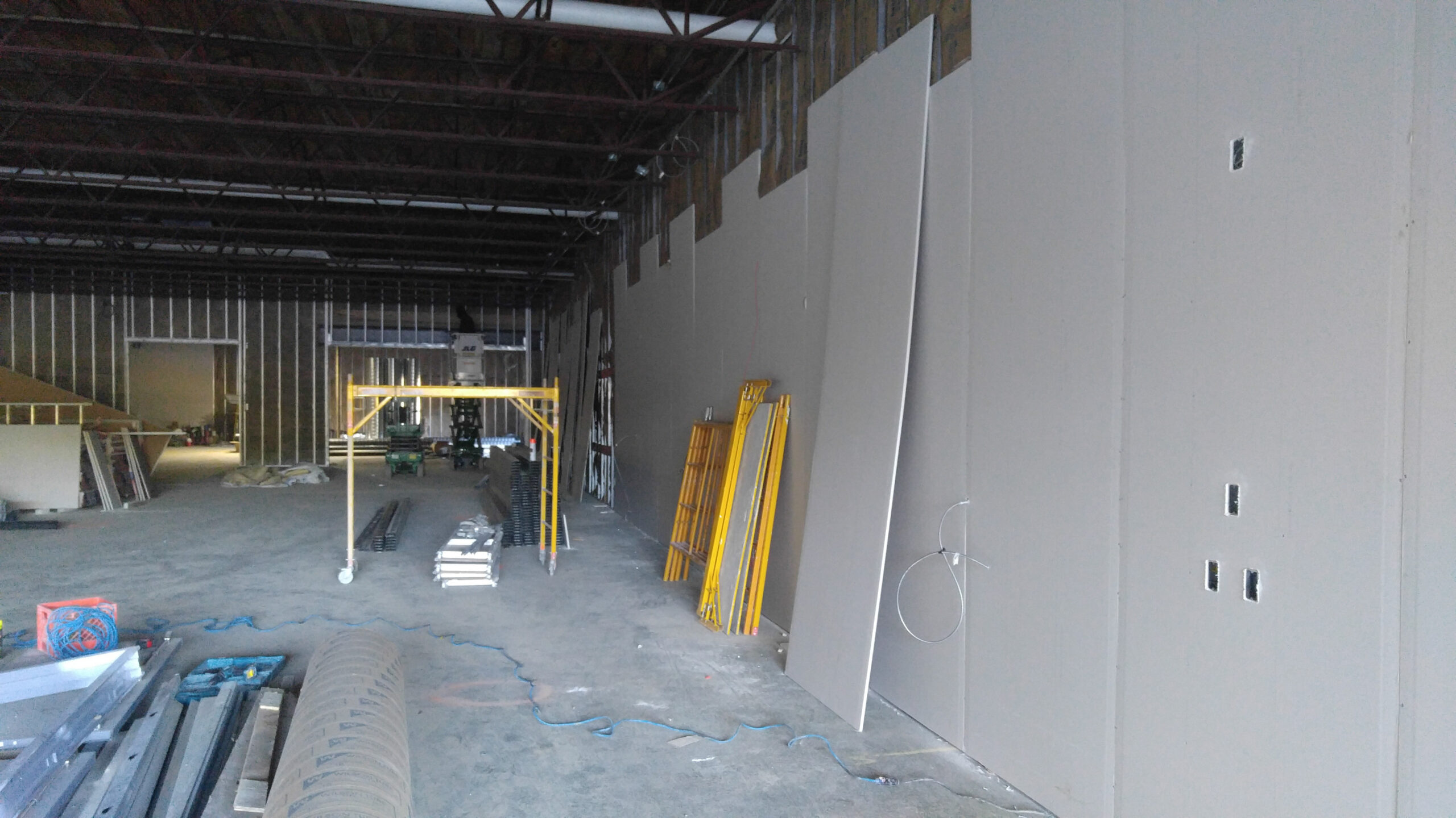 Photo of commercial drywall installation in Pittsburgh