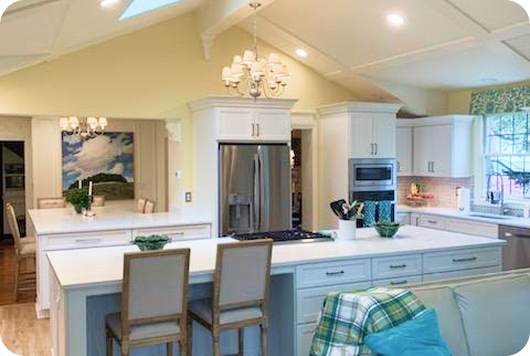 Photo of kitchen remodel designed and installed by Stetor Remodeling.
